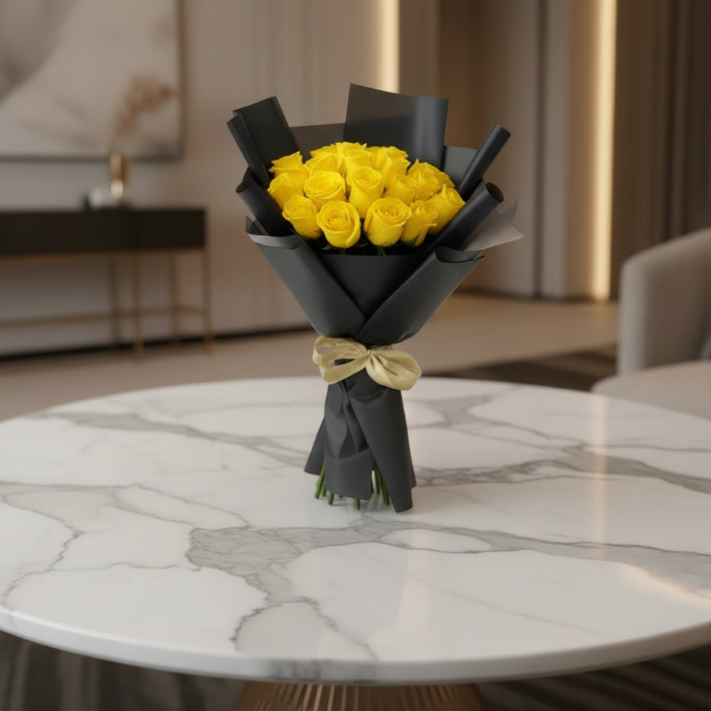 20 Yellow Roses Bouquet