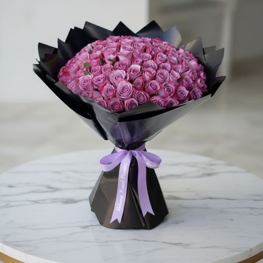 Dee Purple 100 Rose Bouquet